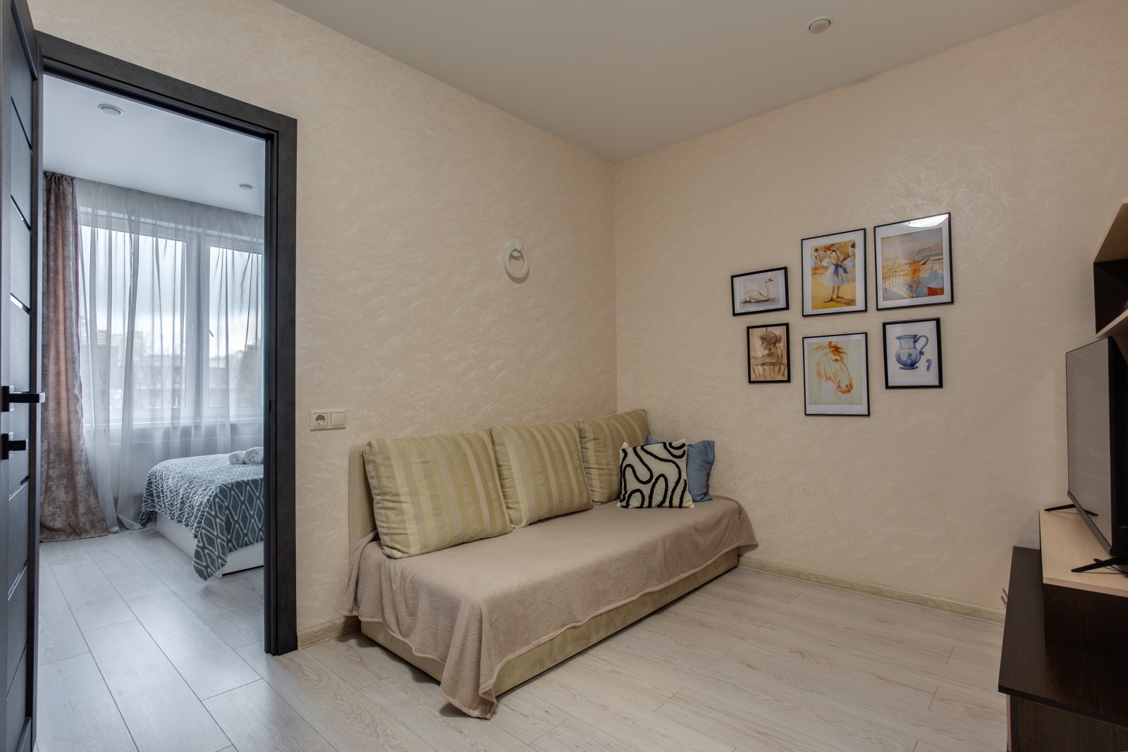 1-к. квартира, 39 м², 3 кровати