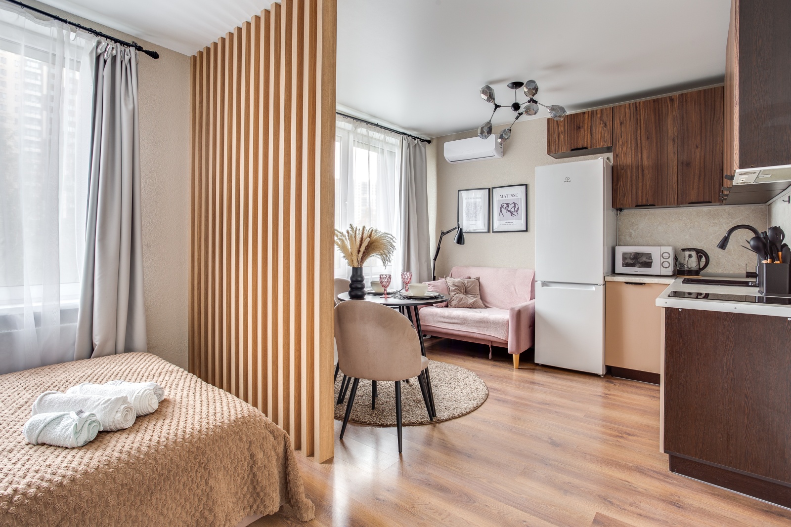 Стильная студия для двоих